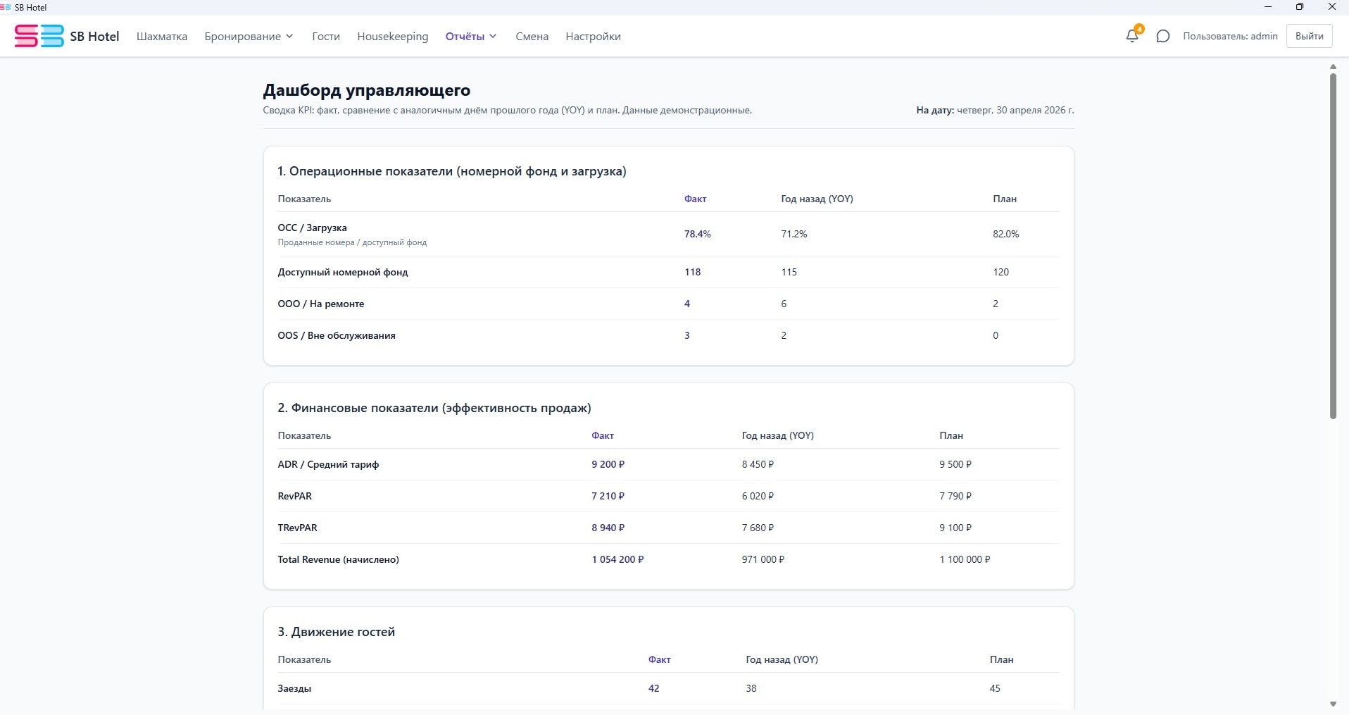 ServiceBook Отель — скриншот